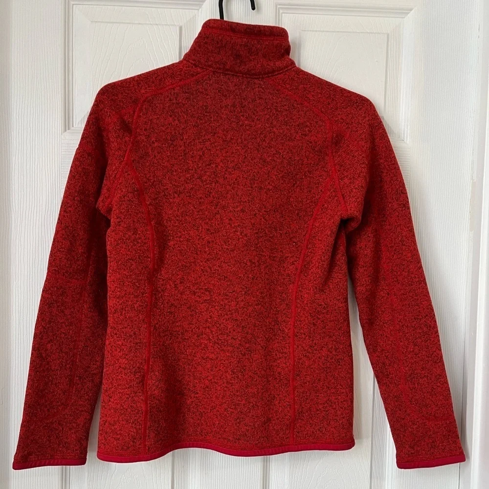 Patagonia Fleece Quarter Zip Red Women's Small - Picture 2 of 7